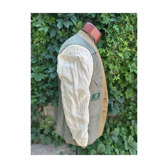 SOLD Vintage | 80s Paulo Gucci 100% Cashmere Blazer Sportcoat Houndstooth - Picture 10 of 16